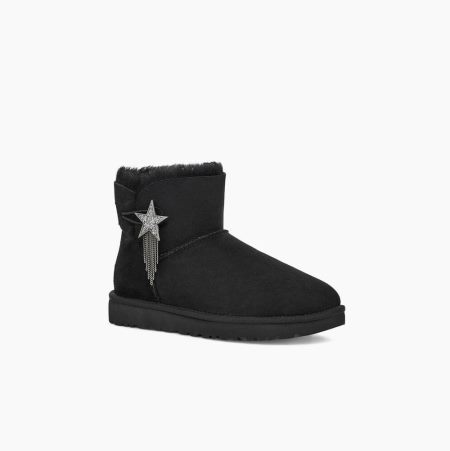 UGG Mini Bailey Star Black Boots for Women (KOZG83596)